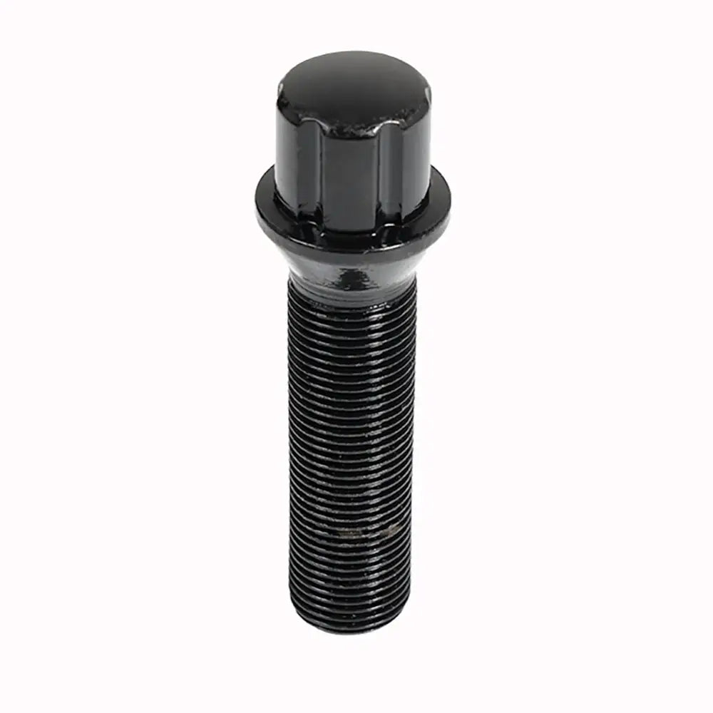 6 Spline Black Bolt 60° Seat-15x1.25mm-50mm Shank-17/19mm