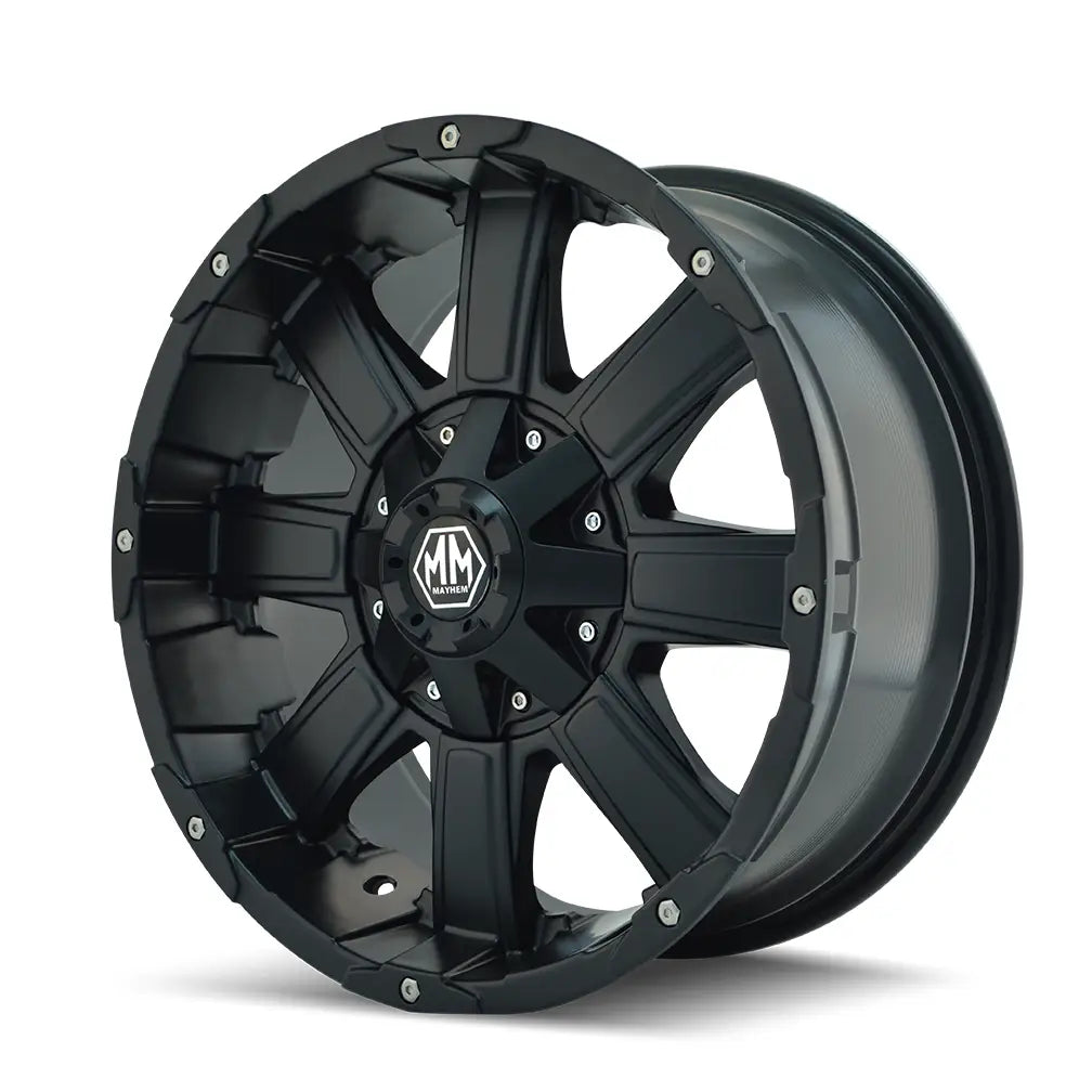 MAYHEM CHAOS 8030 MATTE BLACK 20x9 5x127/5x139.7 -12MM 87MM