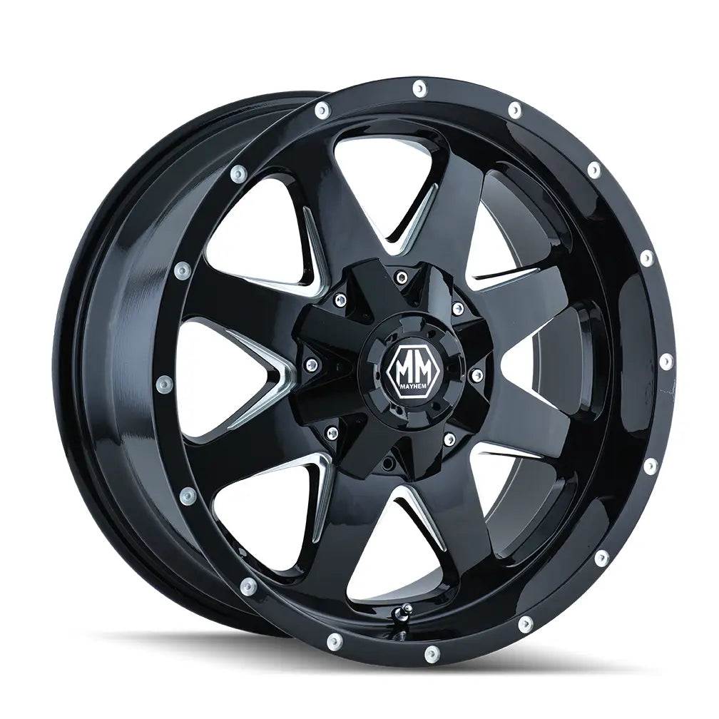 MAYHEM TANK 8040 GLOSS BLACK MILLED 18x9 8x165.1/8x170