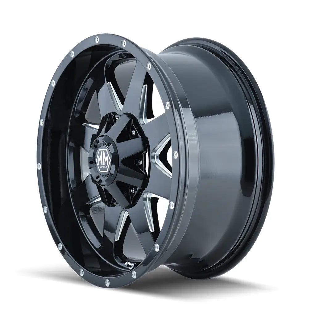 MAYHEM TANK 8040 GLOSS BLACK MILLED 18x9 8x165.1/8x170