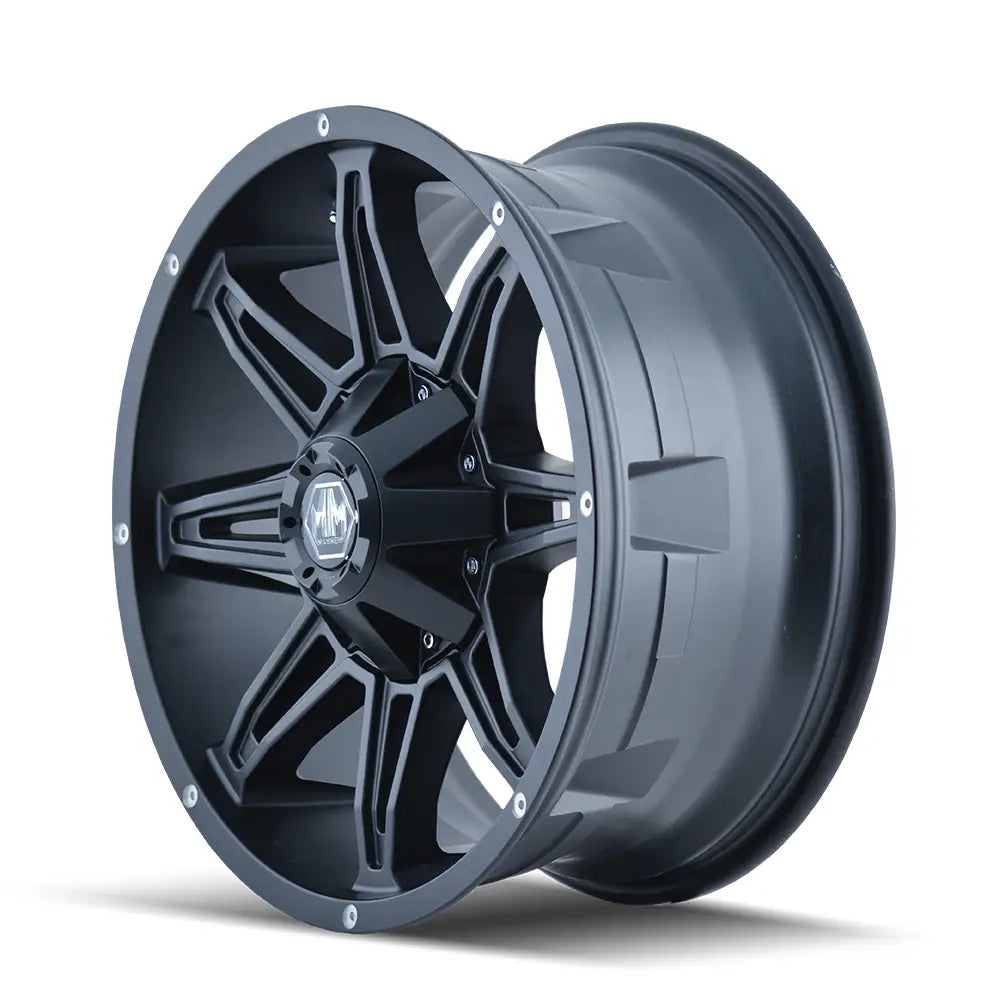 MAYHEM RAMPAGE 8090 MATTE BLACK 20x10 8x180 -25MM 124.1MM