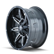 MAYHEM RAMPAGE 8090 GLOSS BLACK MILLED 20x9 6x135/6x139.7