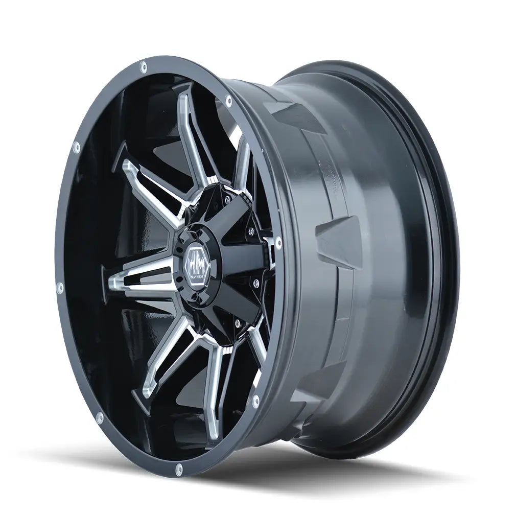 MAYHEM RAMPAGE 8090 GLOSS BLACK MILLED 17x9 6x135/6x139.7