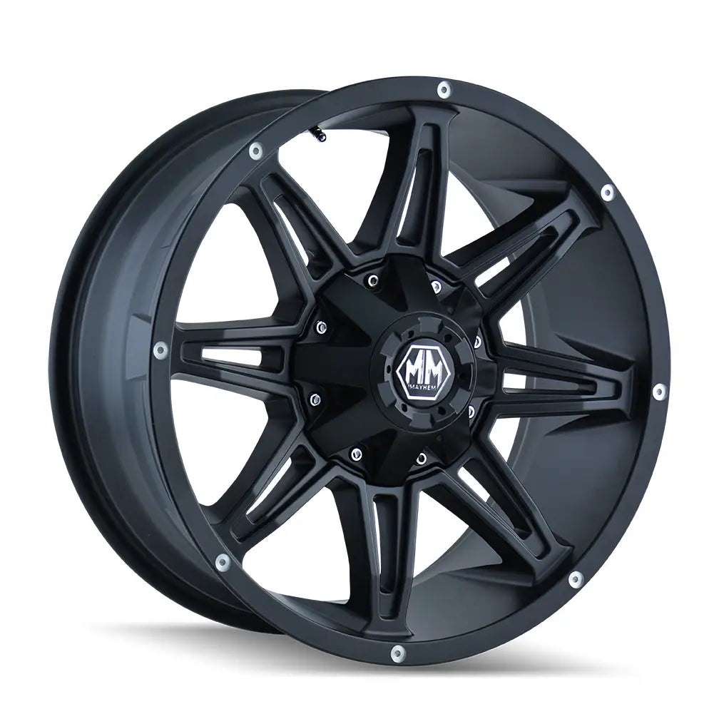 MAYHEM RAMPAGE 8090 MATTE BLACK 17x9 5x114.3/5x127 -12MM