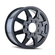 MAYHEM MONSTIR 8101 FRONT GLOSS BLACK MILLED 17x6.5 8x165.1