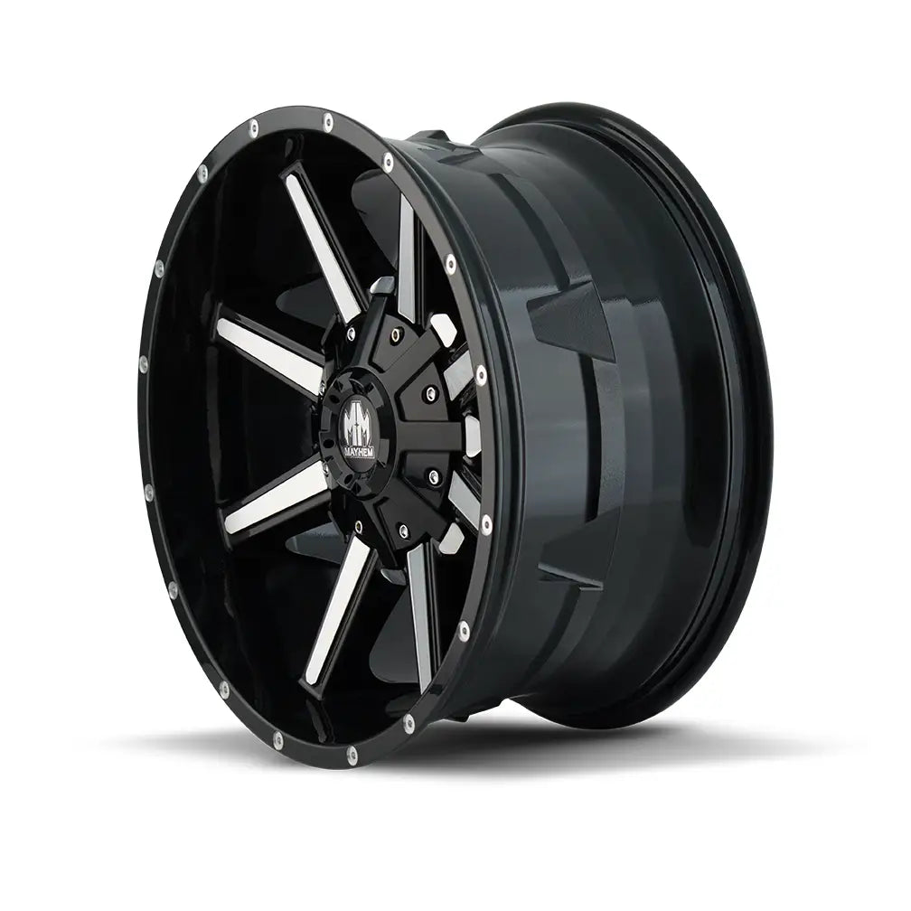 MAYHEM ARSENAL 8104 GLOSS BLACK MACHINED 20x9 8x180 0MM