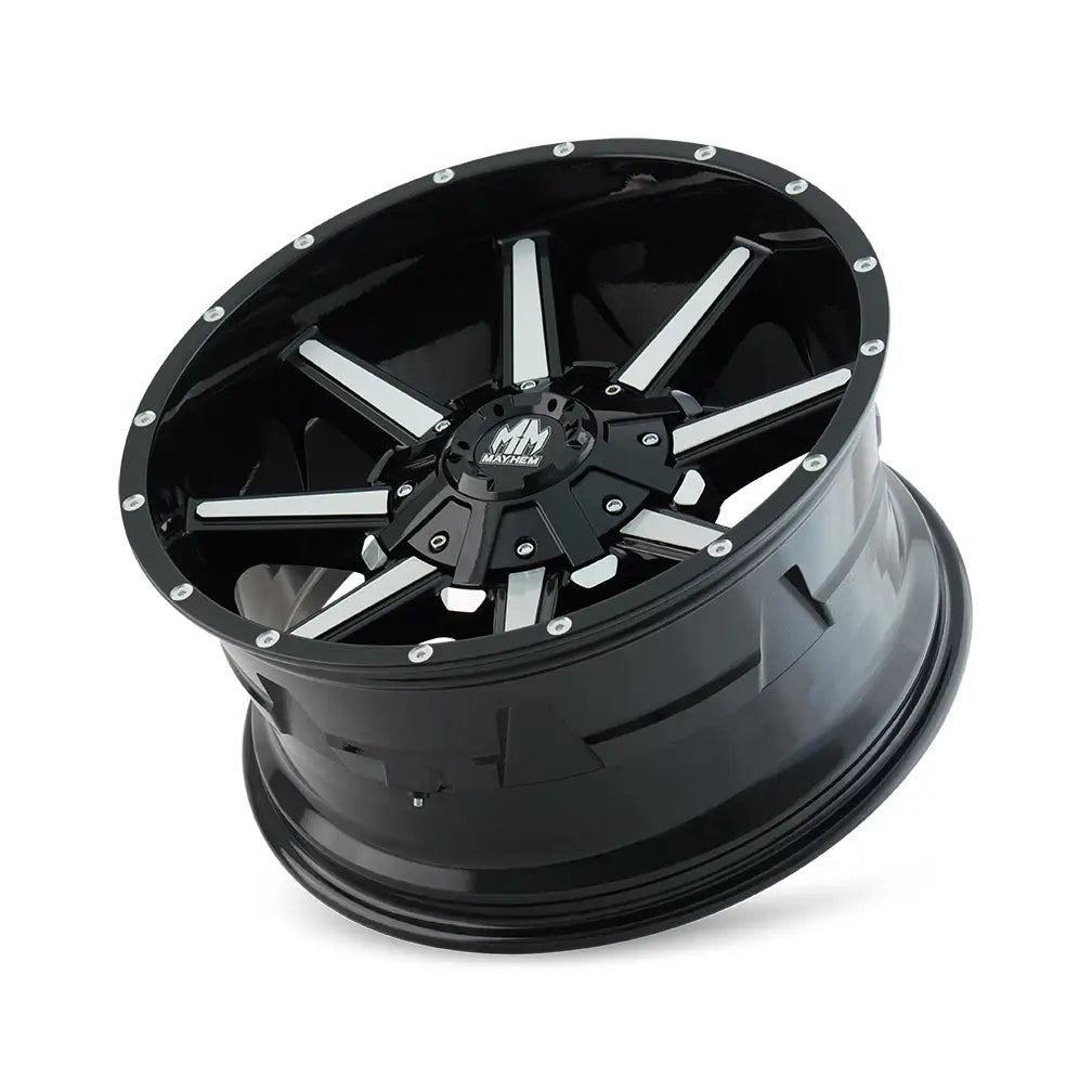 MAYHEM ARSENAL 8104 GLOSS BLACK MACHINED 20x9 8x180 0MM