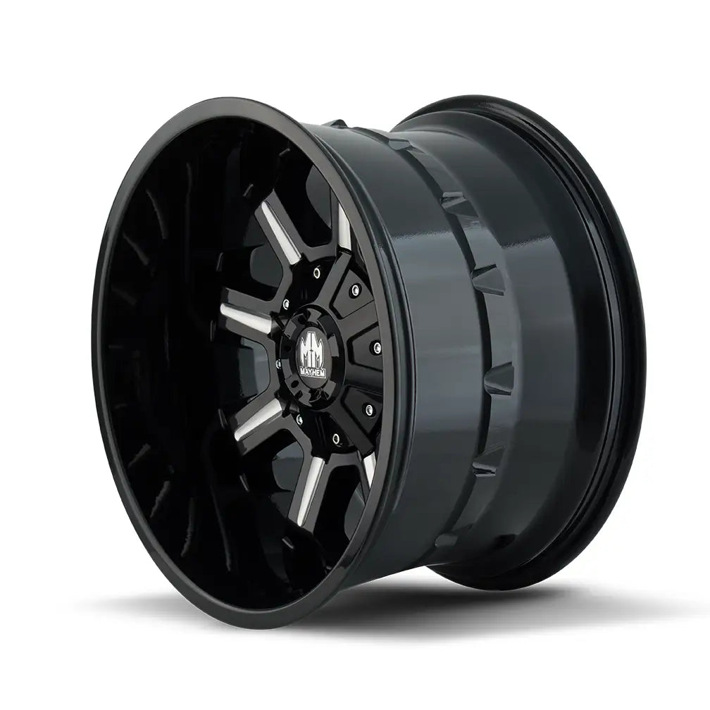 MAYHEM COMBAT 8105 GLOSS BLACK MILLED 20x9 6x135/6x139.7