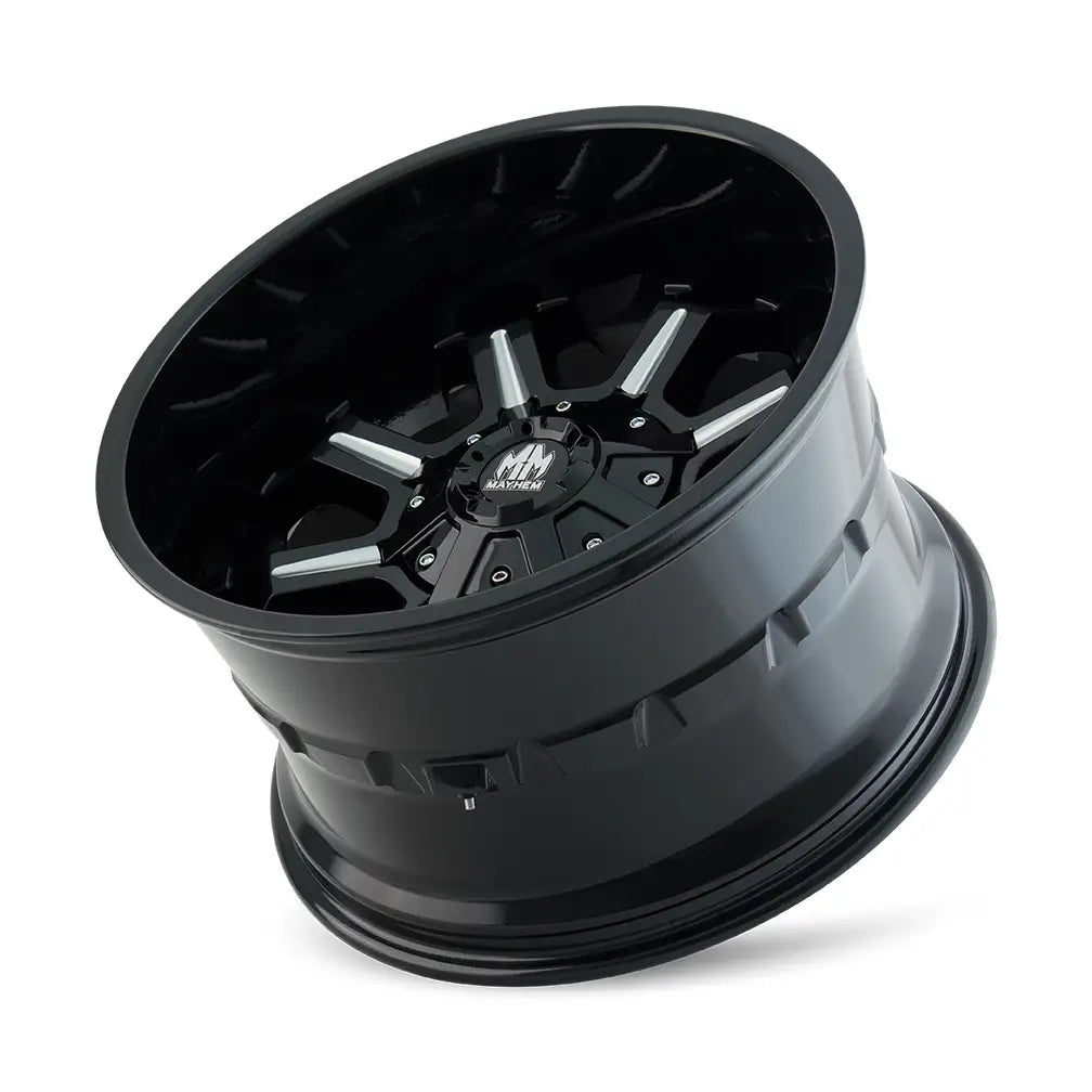 MAYHEM COMBAT 8105 GLOSS BLACK MILLED 20x9 6x135/6x139.7