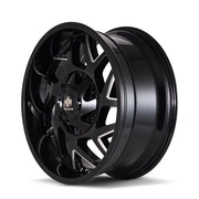 MAYHEM HATCHET 8106 GLOSS BLACK MILLED 20x9 8x165.1/8x170
