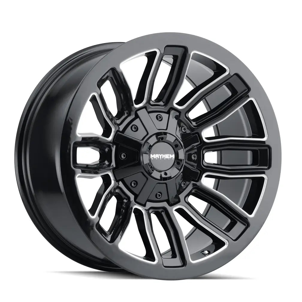 MAYHEM DECOY 8108 GLOSS BLACK MILLED 20x10 6x135/6x139.7