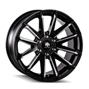 MAYHEM CROSSFIRE 8109 GLOSS BLACK MILLED 22x9.5 5x150 25MM