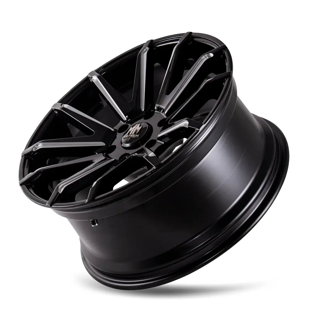 MAYHEM CROSSFIRE 8109 GLOSS BLACK MILLED 22x9.5 5x150 25MM
