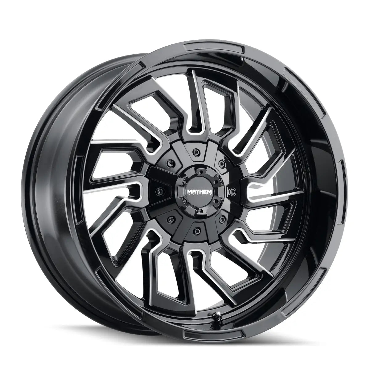 MAYHEM FLYWHEEL 8111 GLOSS BLACK MILLED 20x10 5x127/5x139.7