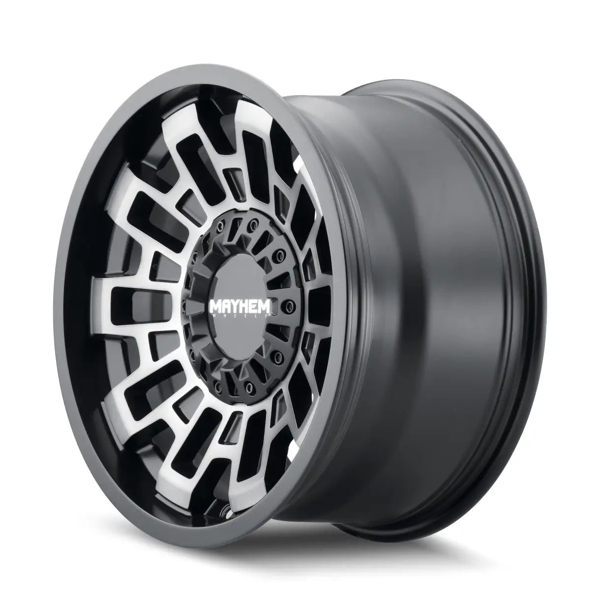 MAYHEM CORTEx 8113 MATTE BLACK W/MACHINED DART TINT 17x9