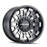 MAYHEM CORTEx 8113 MATTE BLACK W/MACHINED DART TINT 17x9