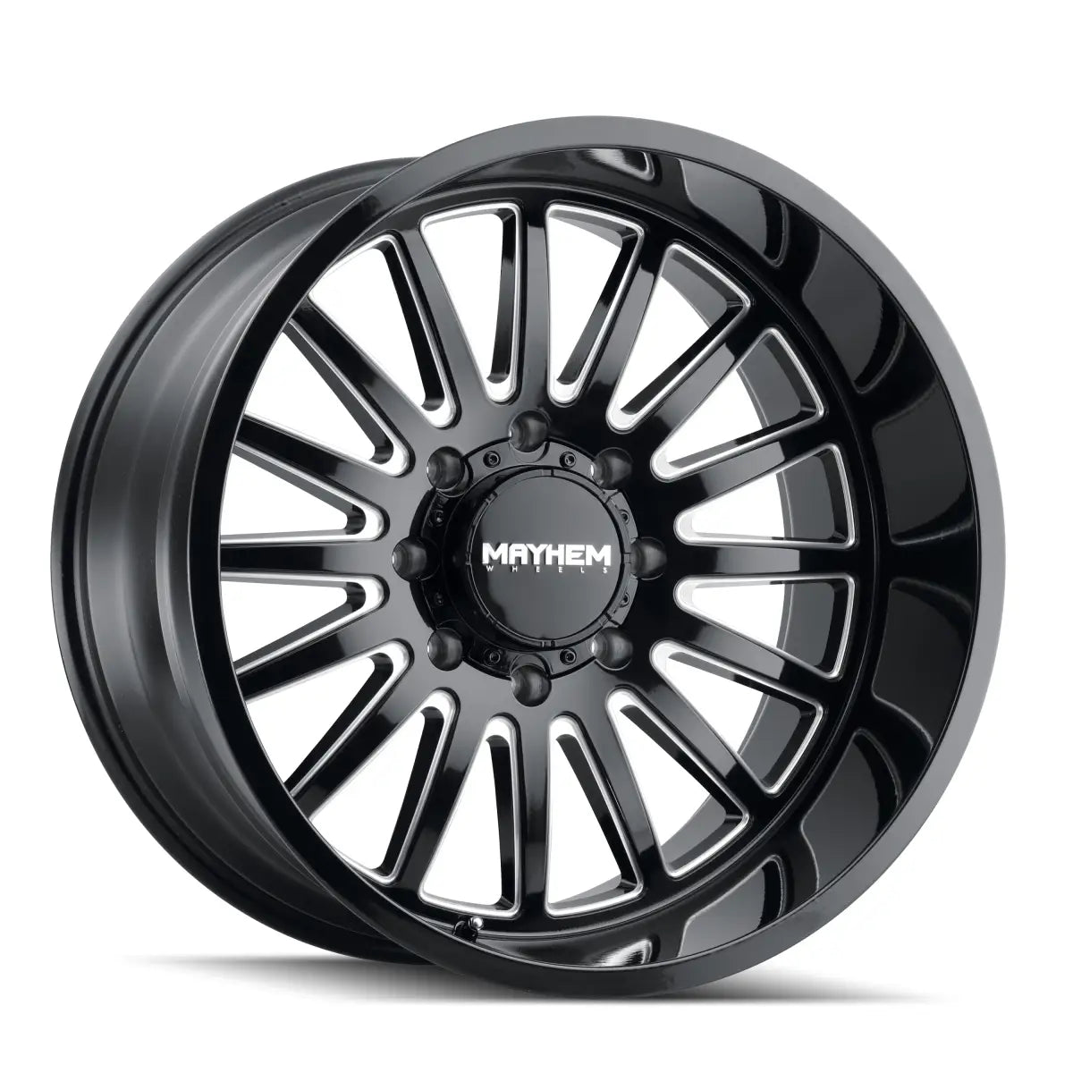 MAYHEM UTOPIA 8114 GLOSS BLACK MILLED 20x9 8x165.1 0MM