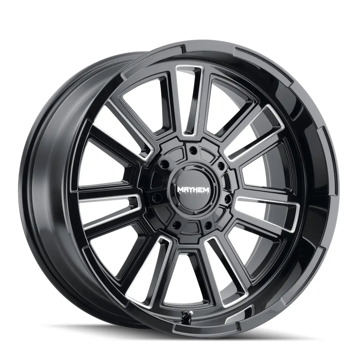 MAYHEM APOLLO 8115 GLOSS BLACK MILLED 20x10 5x127/5x139.7