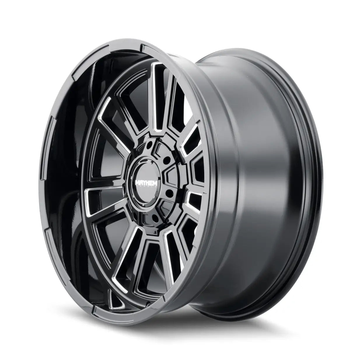 MAYHEM APOLLO 8115 GLOSS BLACK MILLED 20-10 8x165.1 -19MM
