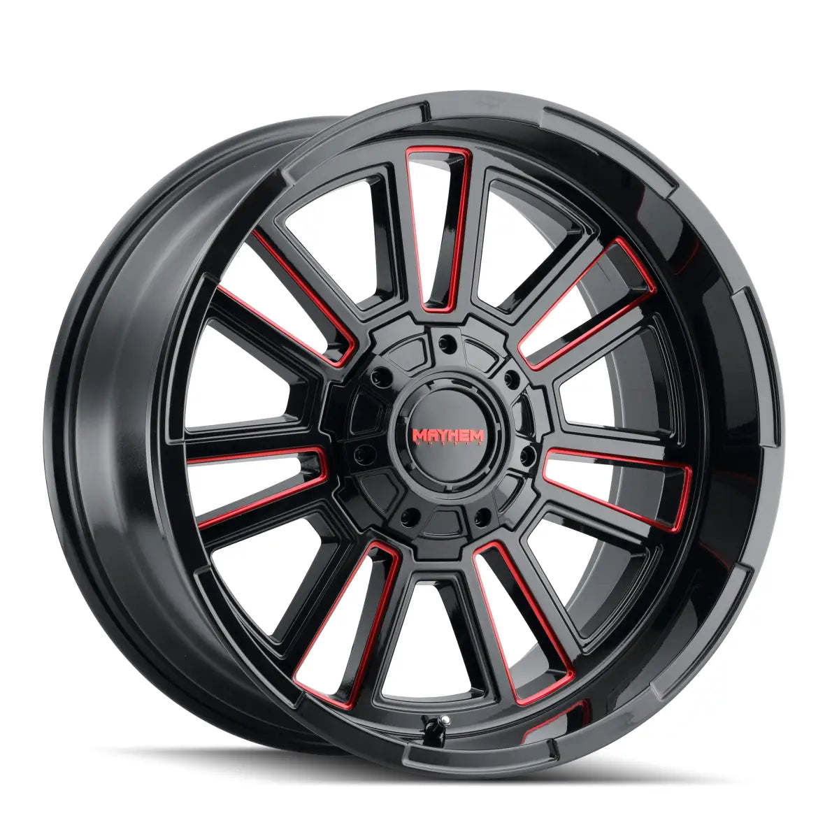 MAYHEM APOLLO 8115 GLOSS BLACK MILLED PRISM RED MILLED 20-9