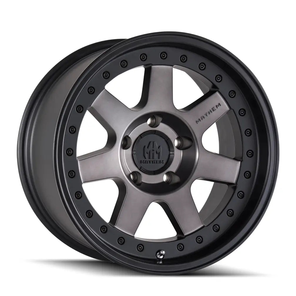 MAYHEM PRODIGY 8300 MATTE BLACK W/BRONZE TINT 18x9 8x180