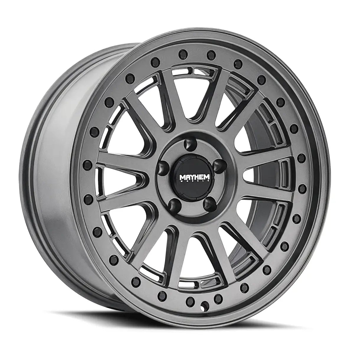 MAYHEM COMPASS 8305 MATTE GUNMETAL W/ BLK BOLT 18x9 5x150