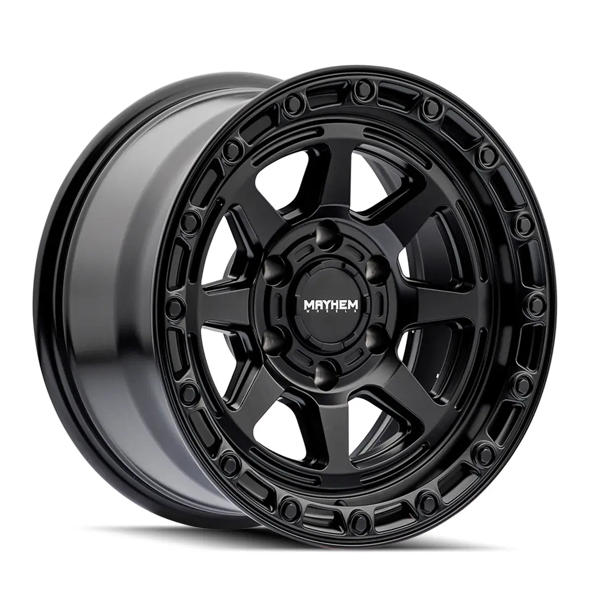 MAYHEM RIDGELINE 8306 SATIN BLACK 17x8.5 5x127 -6MM 78.1MM
