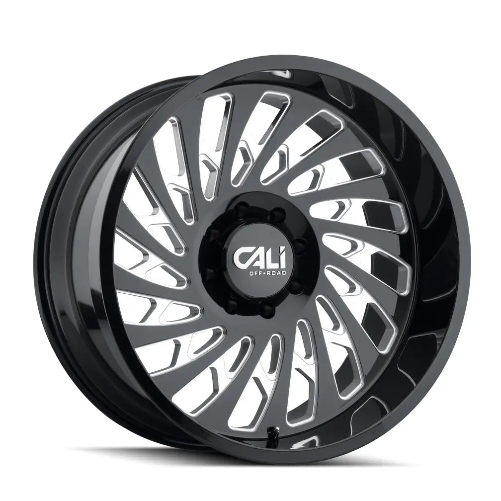 CALI OFF-ROAD SWITCHBACK 9108 GLOSS BLACK MILLED 20x9 6x135