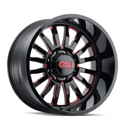 CALI OFF-ROAD SUMMIT 9110 GLOSS BLACK MILLED PRISM RED