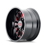 CALI OFF-ROAD SUMMIT 9110 GLOSS BLACK MILLED PRISM RED