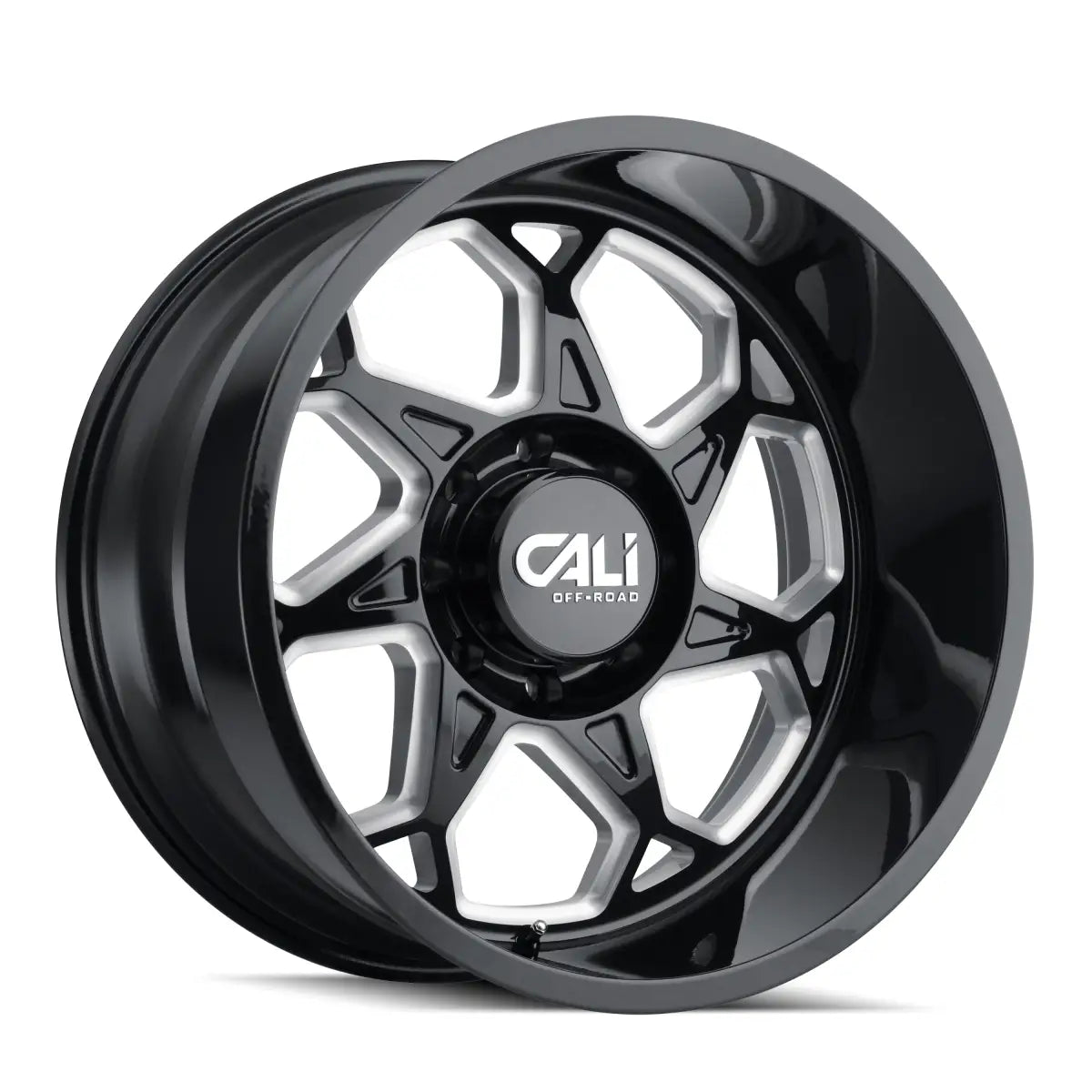 CALI OFF-ROAD SEVENFOLD 9111 GLOSS BLACK MILLED 20x10 5x127