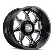 CALI OFF-ROAD SEVENFOLD 9111 GLOSS BLACK MILLED 22x12