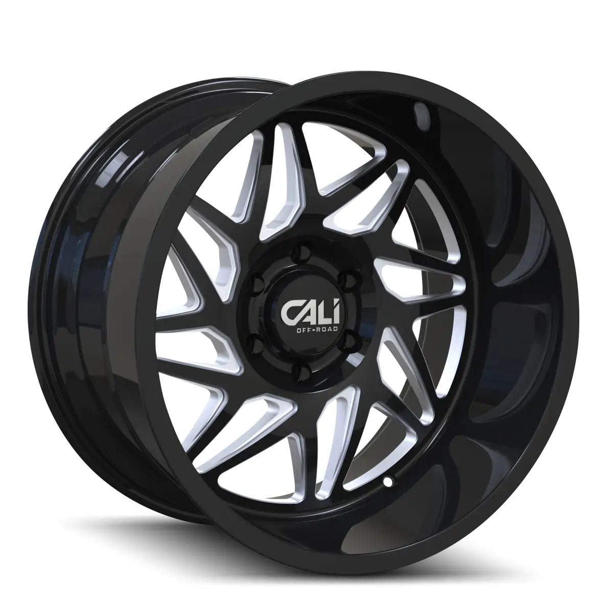 CALI OFF-ROAD GEMINI 9112 GLOSS BLACK MILLED 20x10 6x139.7