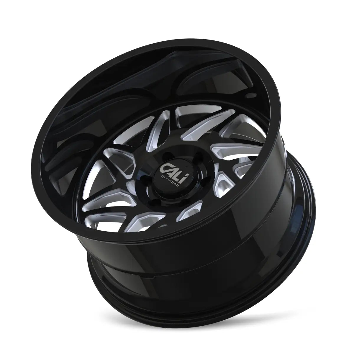 CALI OFF-ROAD GEMINI 9112 GLOSS BLACK MILLED 20x10 6x139.7