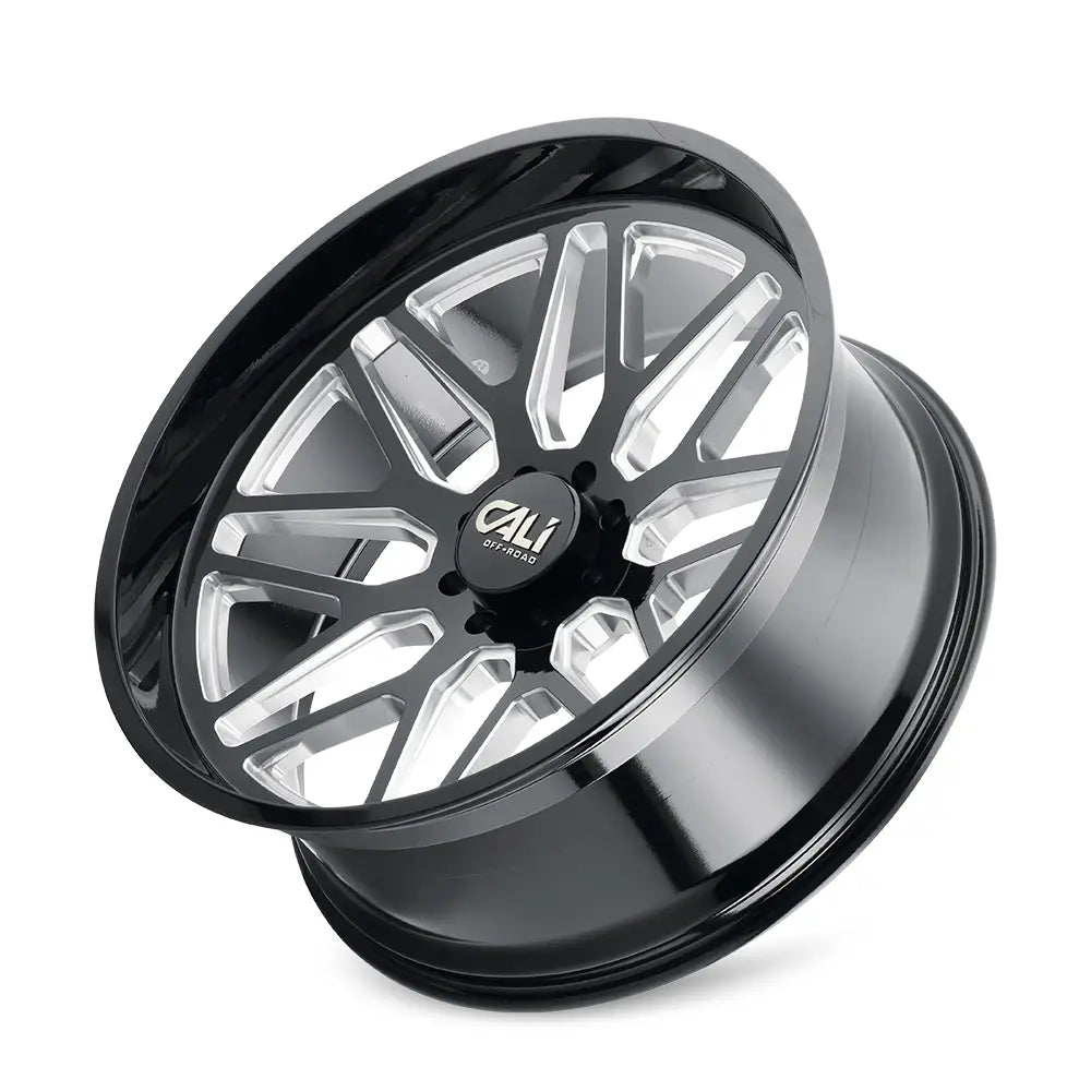 CALI OFF-ROAD INVADER 9115 GLOSS BLACK MILLED 22x12 6x139.7