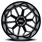 CALI OFF-ROAD AUBURN 9117 GLOSS BLACK MILLED 20x10 6x135