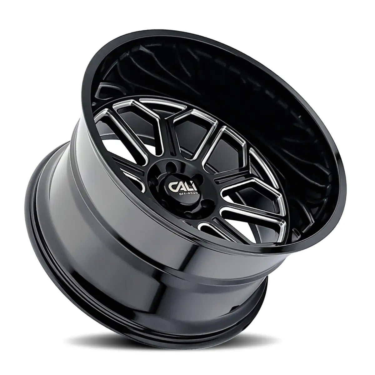 CALI OFF-ROAD AUBURN 9117 GLOSS BLACK MILLED 20x10 6x135