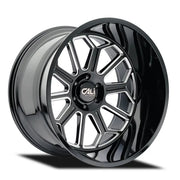 CALI OFF-ROAD AUBURN 9117 GLOSS BLACK MILLED 24x14 8x165.1