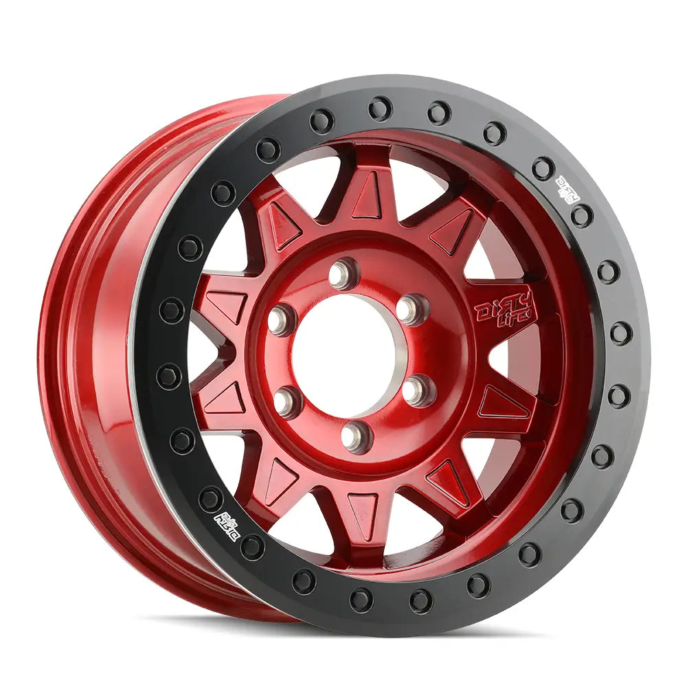 DIRTY LIFE ROADKILL RACE 9302 GLOSS CRIMSON CANDY RED 17x9