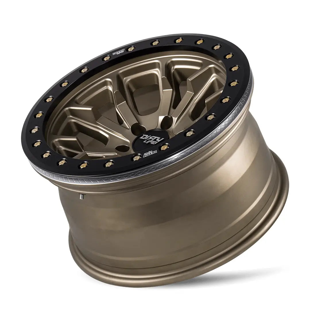 DIRTY LIFE DT-1 9303 SATIN GOLD W/SIMULATED BEADLOCK RING