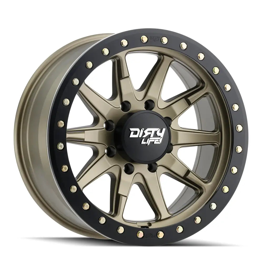DIRTY LIFE DT-2 9304 SATIN GOLD 17x9 5x127 -38MM 78.1MM