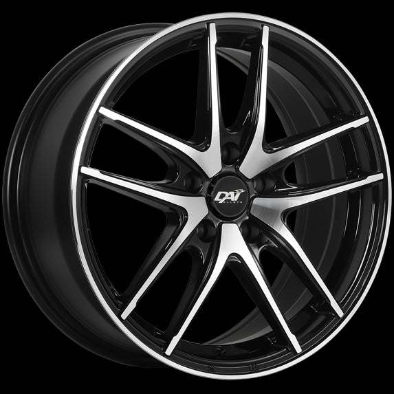 DAI Wheels APEX 15x6.5 4x100 ET40 CB54.1 Gloss Black - Machined Face