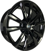 Euro Design AD-2 17x7.5 ET35 CB71.56 5/127 Gloss Black