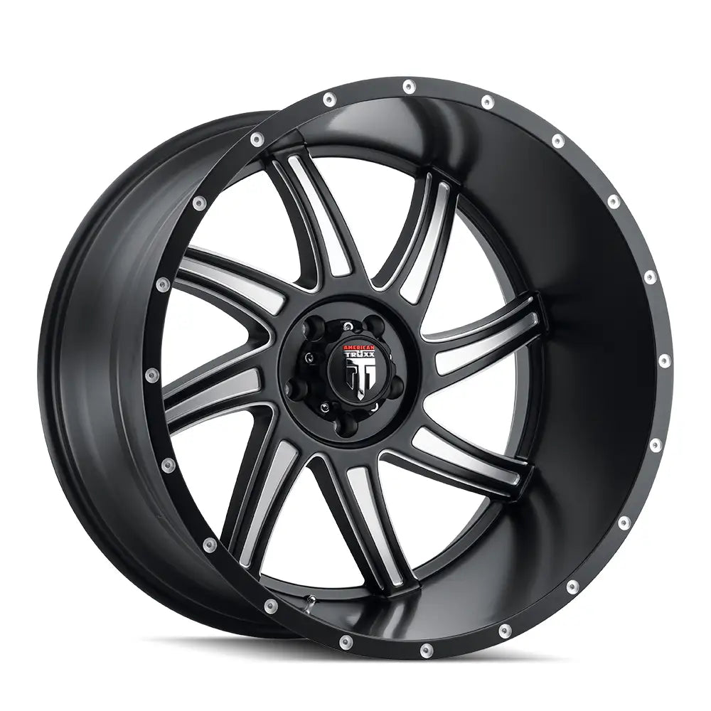 AT162-21052M AMERICAN TRUxx VORTEx AT162 SATIN BLACK MILLED