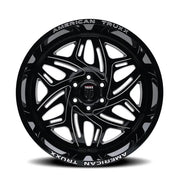 AMERICAN TRUxx EUPHORIA AT1914 BLACK MILLED 20x10 6x135