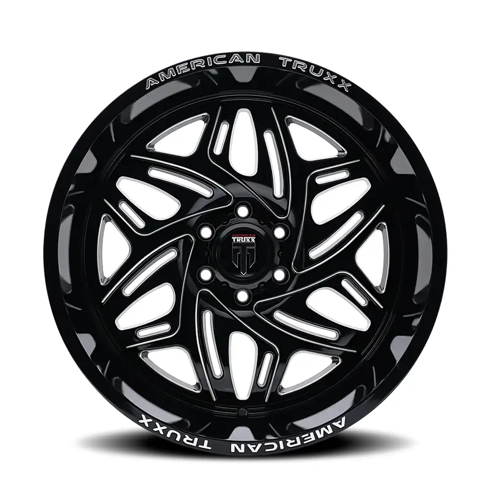 AMERICAN TRUxx EUPHORIA AT1914 BLACK MILLED 20x10 6x135