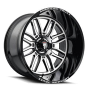 AMERICAN TRUxx RESTLESS AT1915 BLACK MILLED 20x10 5x127