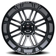 AMERICAN TRUxx RESTLESS AT1915 BLACK MILLED 24x14 6x135