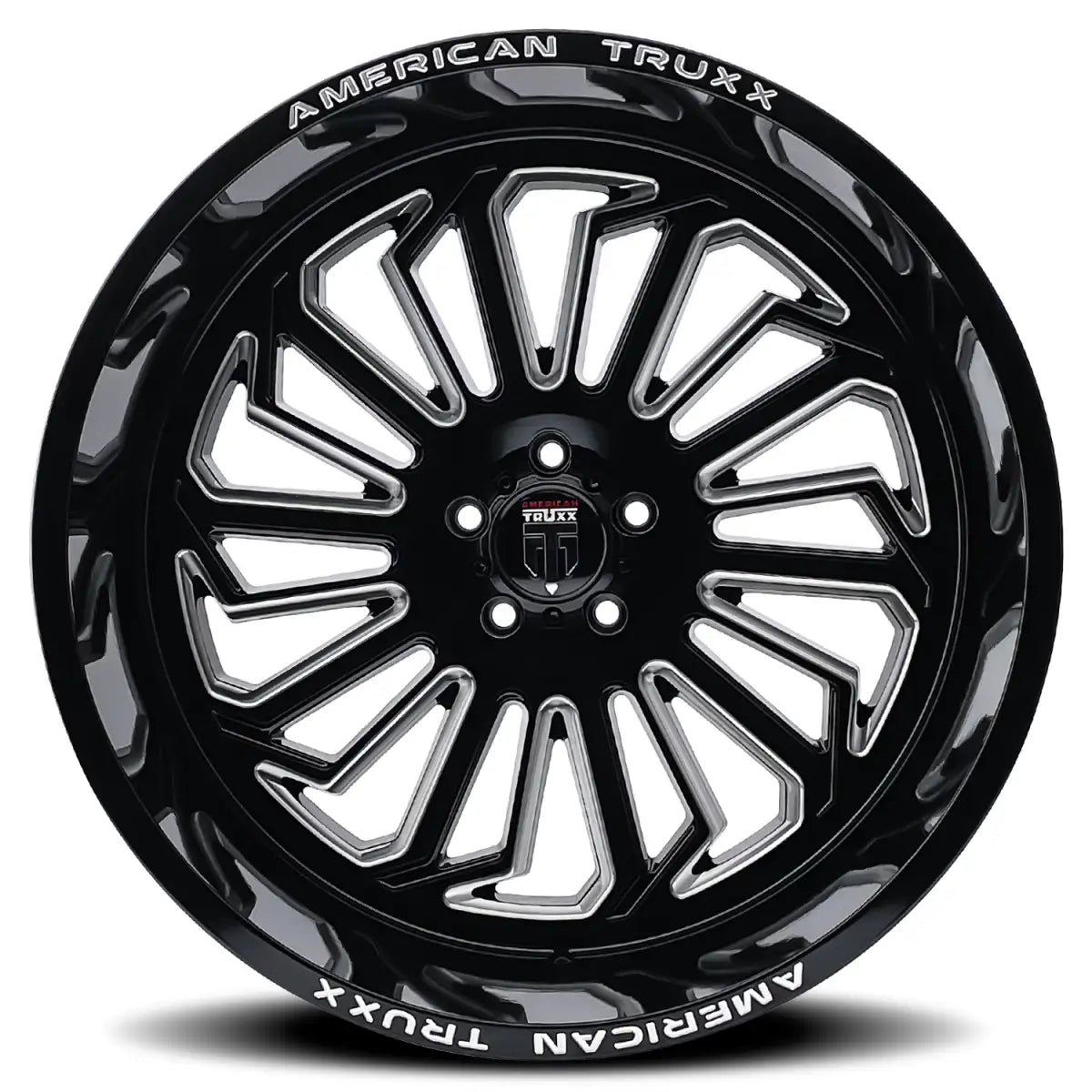 AMERICAN TRUxx BUTCHER AT1916 GLOSS BLACK MILLED 20x9