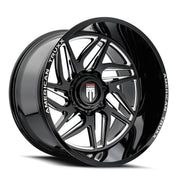 AMERICAN TRUxx GOLIATH AT1917 GLOSS BLACK MILLED 24x14